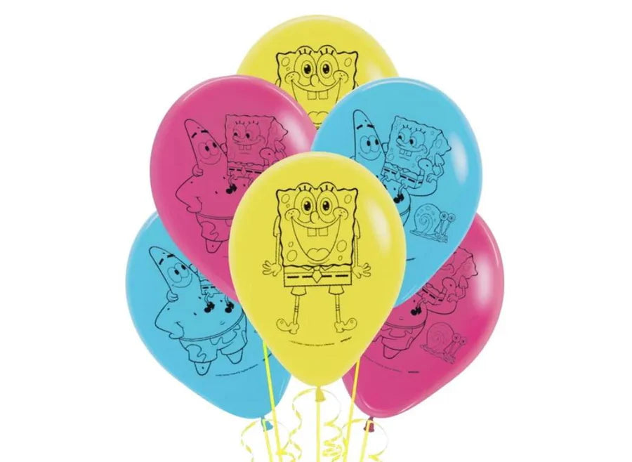 SpongeBob Printed Latex Balloons 12"