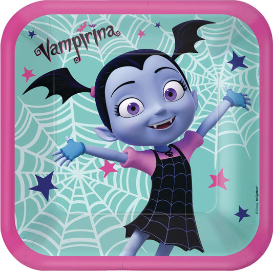 Vampirina Square Paper Plates 9"